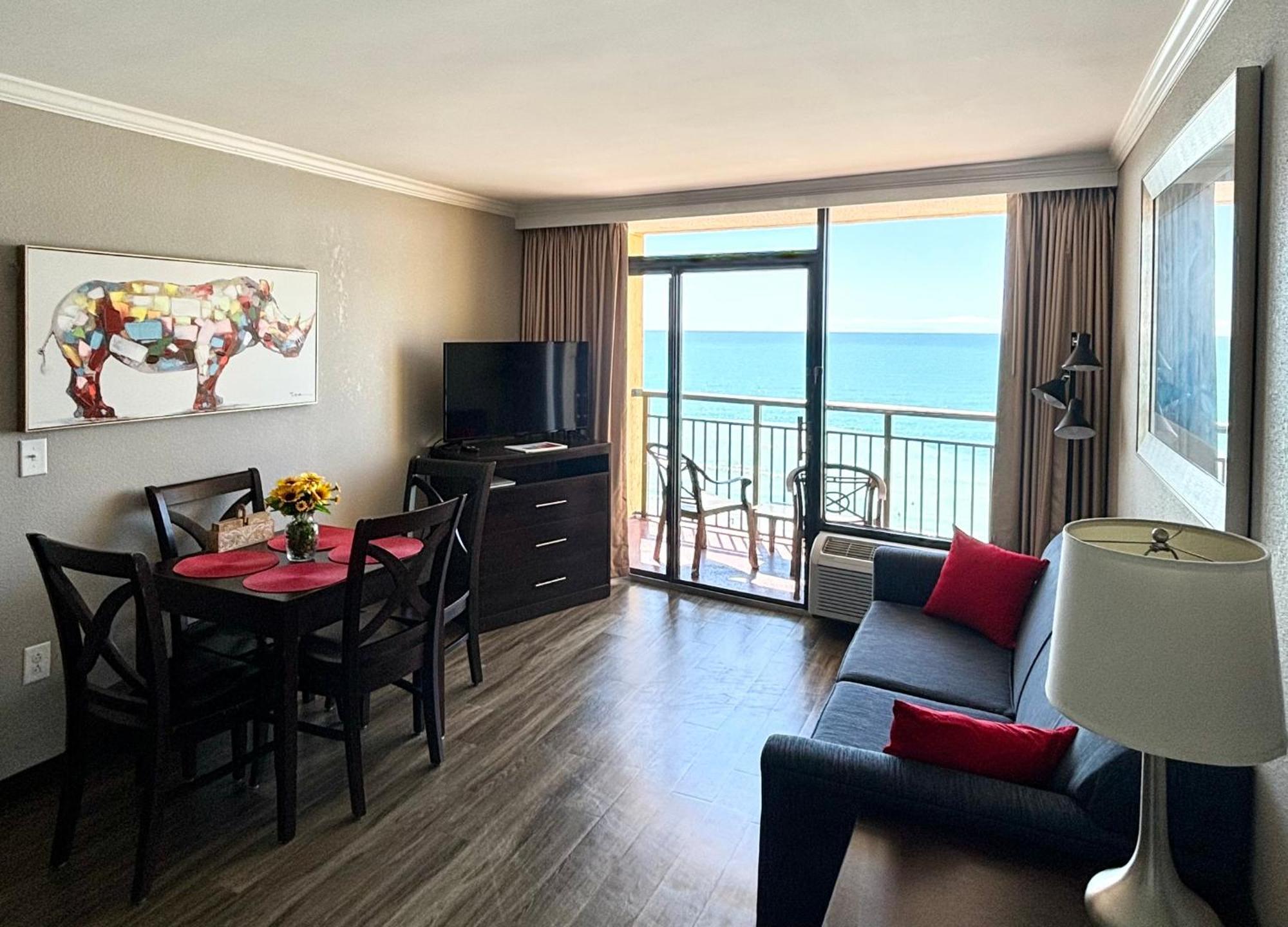 Azure Bliss Oceanfront Condo Sleeps 6 Миртл-Бич Экстерьер фото